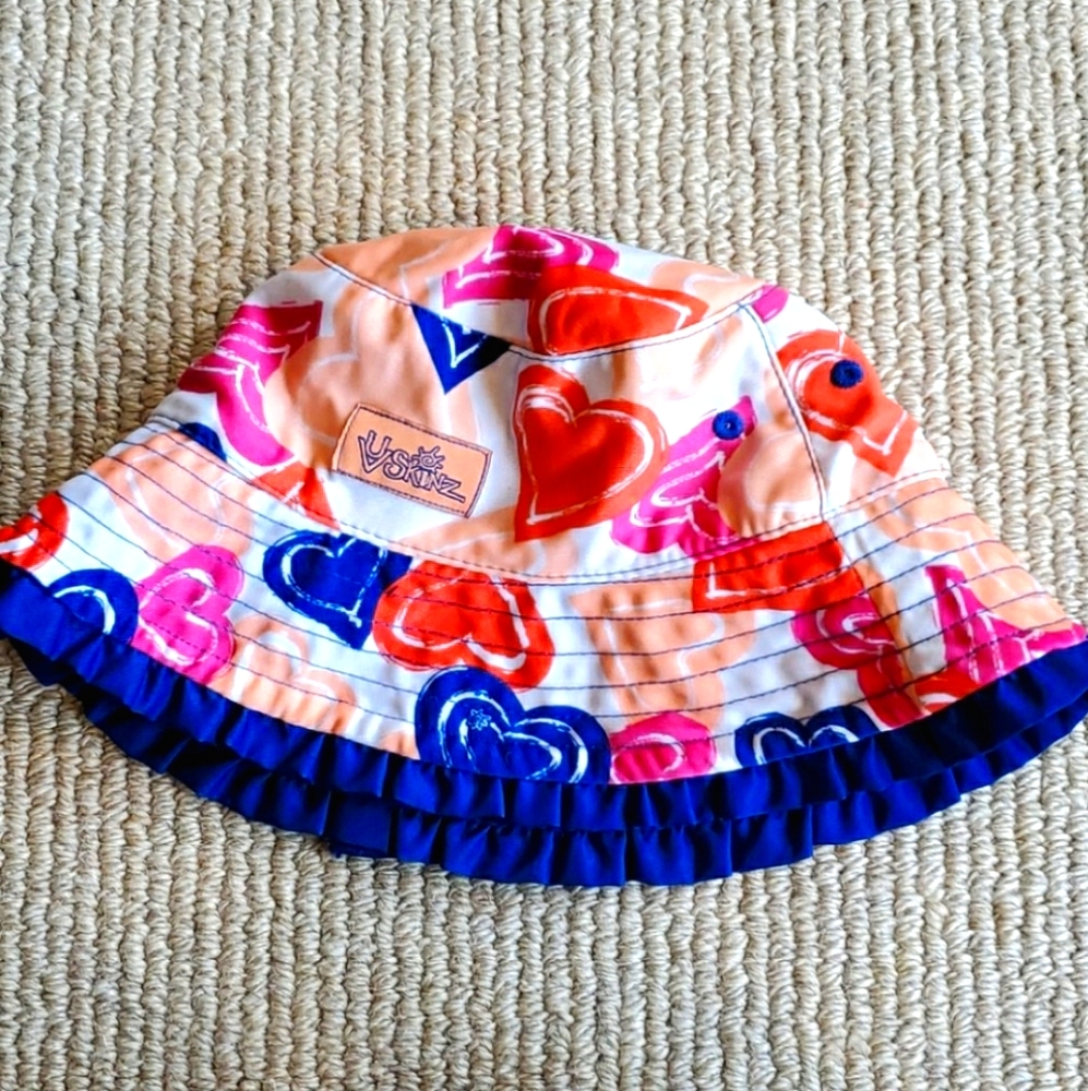 EUC UV Skins SPF sun swim hat reversible 12-18 Mos